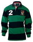 Croker Lansdowne Irish Sage & Navy Heritage Rugby Shirt