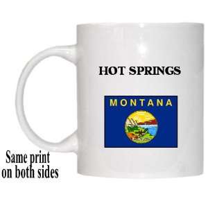    US State Flag   HOT SPRINGS, Montana (MT) Mug 
