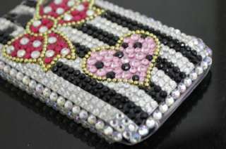   Bling Diamond Bowknot Back Hard Case Cover For HTC Wildfire S A510e