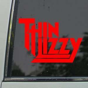  Thin Lizzy Red Decal Rock Band Car Truck Window Red 