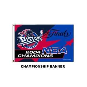 Express Detroit Pistons 2004 NBA Champions Banner Flag:  