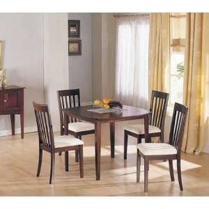  5pc Dining Table & Chairs Set Wenge Finish