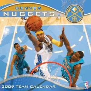 Denver Nuggets 2009 12 x 12 Team Wall Calendar  Sports 