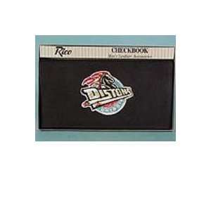 NBA Pistons Leather Checkbook Cover 