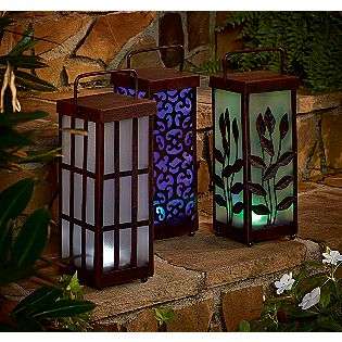 Solar Lantern   Windowpane White  Garden Oasis Outdoor Living Outdoor 