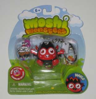 NEW IN PACKAGE Moshi Monsters DIAVLO Key Chain Keychain Figure Toy 