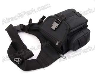 Tactical Utility Shoulder Pack Bag Pouch Black  
