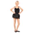 RMLA Girls Black White Attached Shorts Layered Ruffle Skirt Size 14