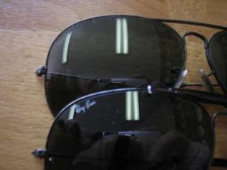   LOT OF 5 RAY BAN AVAITOR SUNGLASSES WITH 3 CASES PARTS OR FIX  