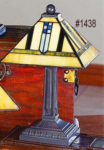 Art Nouveau Tiffany Mini Mission Table Lamp (PST1438)  