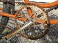   Womens Single Speed Cruiser bicycle rack orange balloon tire bike