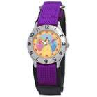 Disney Kids D043S504 Princess Time Teacher Purple Velcro Watch