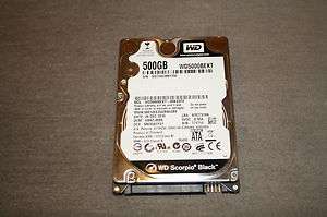Western Digital 500GB 7200RPM Hard Drive Laptop Internal 2.5 WD BLACK 
