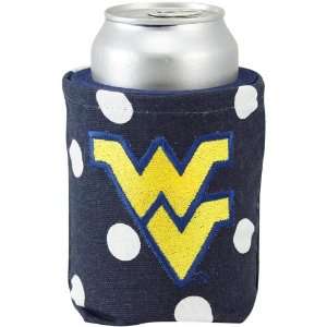   Mountaineers Navy Blue Polka Dot Can Canvas Coolie