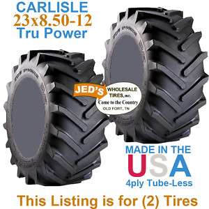 23x8.50 12 R 1 Carlisle Tru Power Tires 4ply 523301  