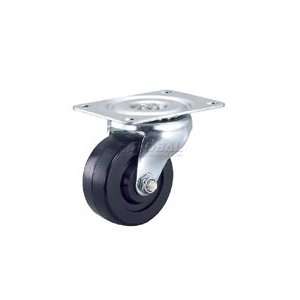  Light Duty Swivel Plate Caster 4 Rubber Wheel 240 Lb 