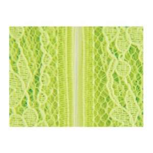  Flexi Lace Hem Tape 3/4 Inch 3 Yards Lime Green Arts 