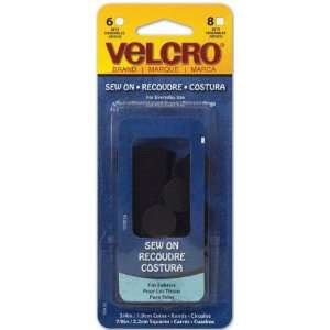  Velcro Brand Sew On Coins 6 3/4 & Squares 8 7/8 Black 