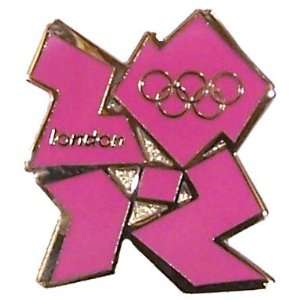  London 2012 Olympics Logo Pin   Pink