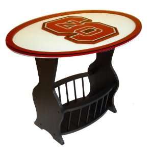  North Carolina State   Glass End Table: Sports & Outdoors