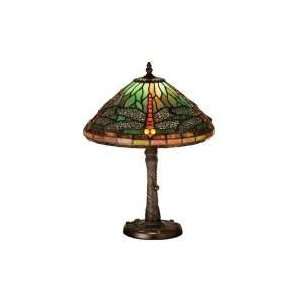   Dragonfly W/ Twisted Fly Mosaic Base Accent Lamp