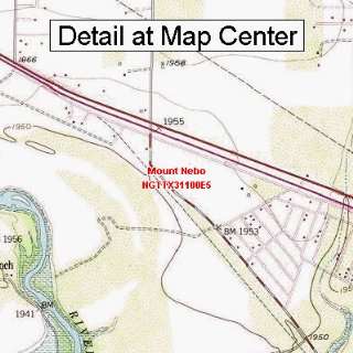  USGS Topographic Quadrangle Map   Mount Nebo, Texas 