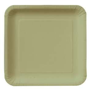    Sage Green Square Paper Luncheon Plates: Health & Personal Care