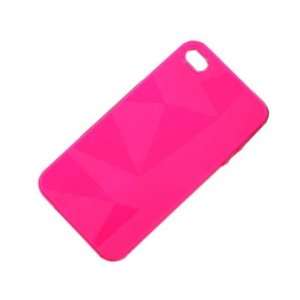  Rose 3D Triangles TPU Gel Case Cover Skin for iPhone 4 4G 