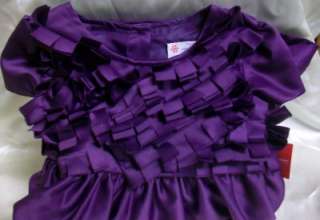   Holiday Editions PURPLE FRINGE PARTY Wedding Dress 12M 24M 2T 3T 4T 5T