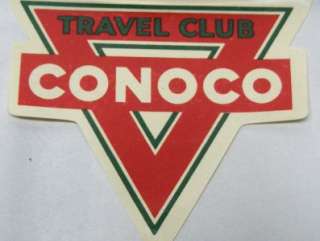 12 NOS ViNtAgE CONOCO TRAVEL CLUB DECAL STICKER 2 STYLES!  