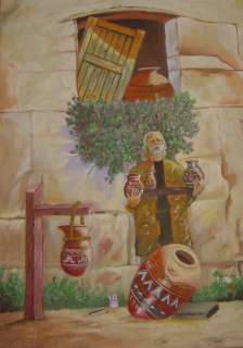 Antique Oil Painting On canvas, OLD MAN MEXICAN CRAFTSMAN. inspired by 