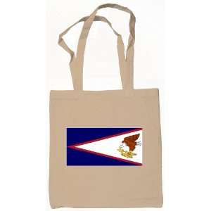American Samoa Flag Tote Bag Natural