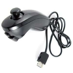  Nintendo Wii Compatible Black Nunchuk with Cable: Toys 