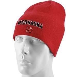   Nike Nebraska Cornhuskers Red Classic Knit Beanie: Sports & Outdoors