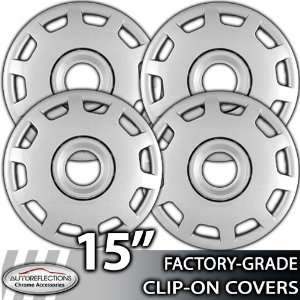    15 Universal Snap On Silver Wheel Hubcap Covers: Automotive