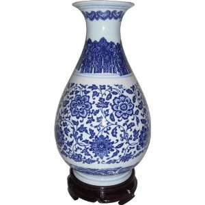   x13 Porceilain Chinese Blue & White Flower Vase