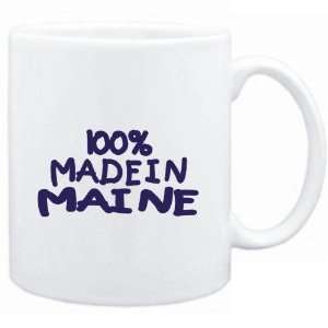    Mug White  100 % MADE IN Maine  Usa States