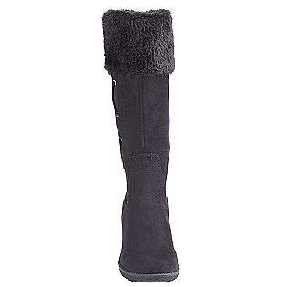 Womens Fayola Fur Wedge Boot   Black  Route 66 Shoes Womens Boots 