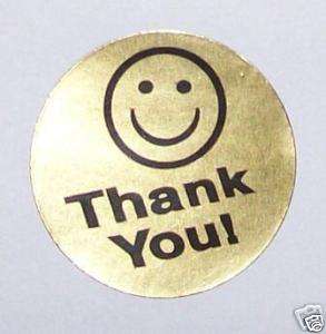 500 BIG GOLD THANK YOU LABEL 1.5 ROUND    
