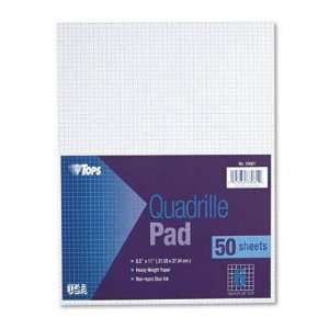  Quadrille Pads 6 Squares/inch 8 1/2 x 11 White 