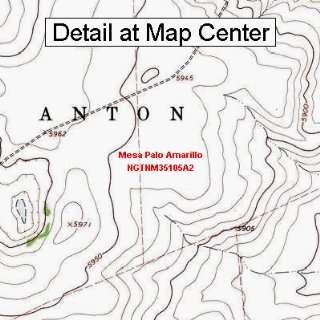  USGS Topographic Quadrangle Map   Mesa Palo Amarillo, New 