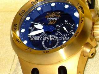 Invicta Mens New S1 AVIATION Blue Guilloche Dial Chronograph Watch No 