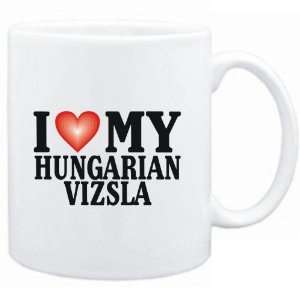 Mug White  I LOVE Hungarian Vizsla  Dogs:  Sports 