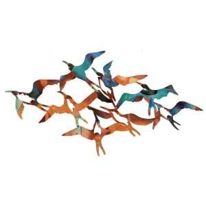  Wall Decor Flock of Flying Seabirds Design in Multi Color 