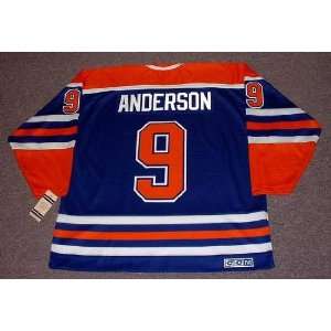 : GLENN ANDERSON Edmonton Oilers 1987 CCM Vintage Throwback Away NHL 