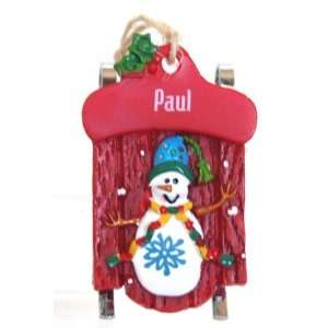 Ganz Personalized Paul Christmas Ornament:  Home 