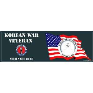  National Guard Korean War Bumper Sticker 