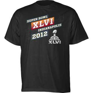   Mens Apparel Reebok Super Bowl XLVI Mens Starting Field T Shirt