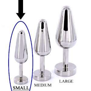 The  Tear Drop HOLE HUGGER   Butt Plug SOLID Stainless Steel   Small 
