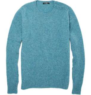   Clothing  Knitwear  Crew necks  Split Shoulder Wool Sweater